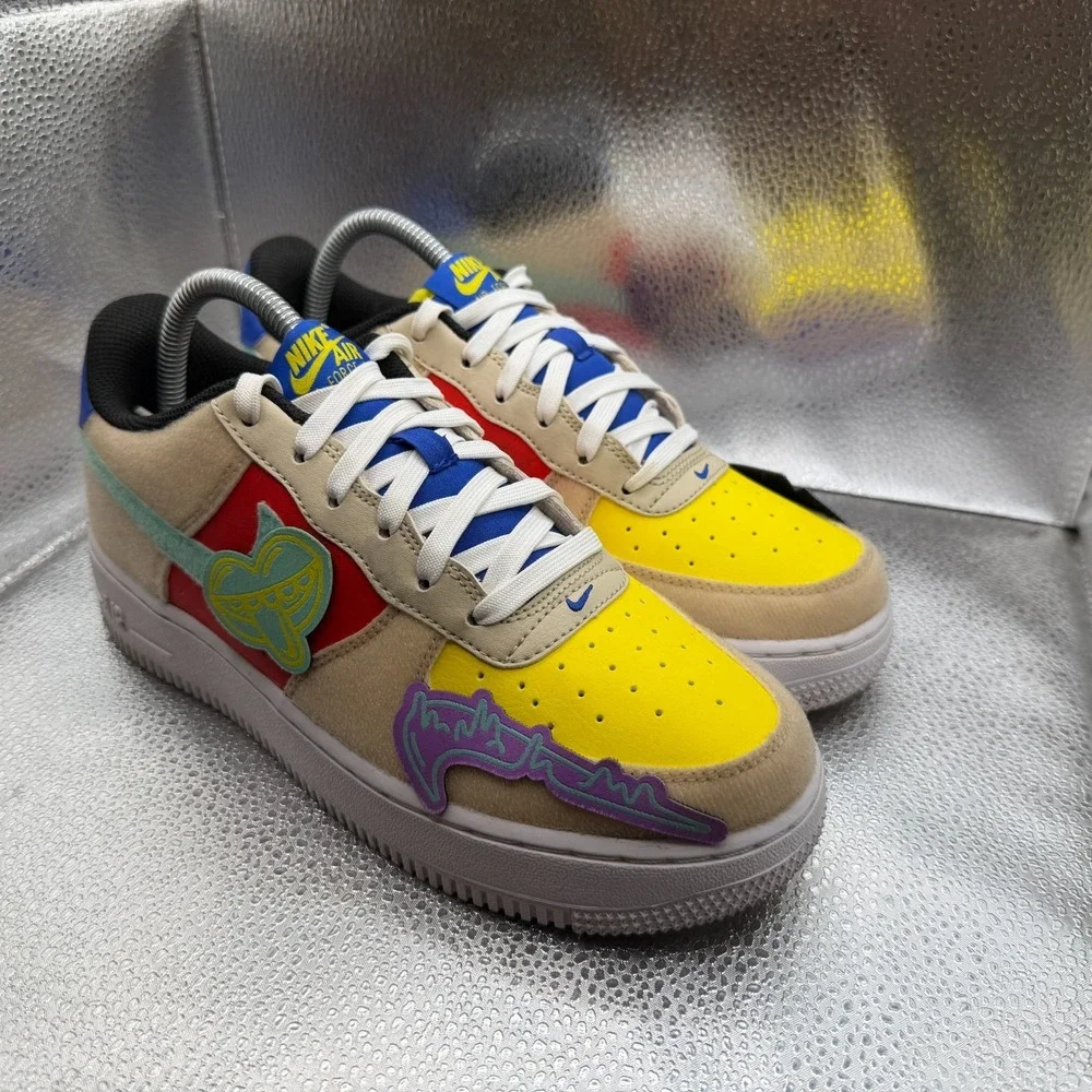 Size 6Y Nike Air Force 1 Low‎ Multi-Color Boys Running Sneakers FN7818-100